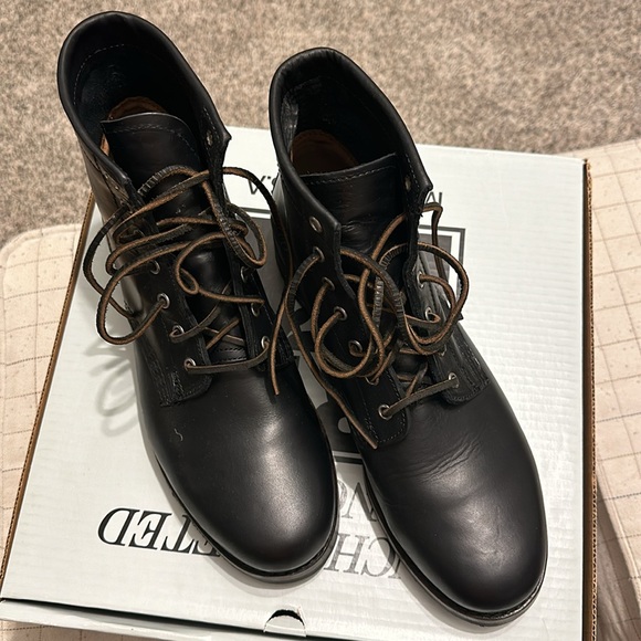 Frye black John Addison lace up boots, size 10.5 - Picture 2 of 4